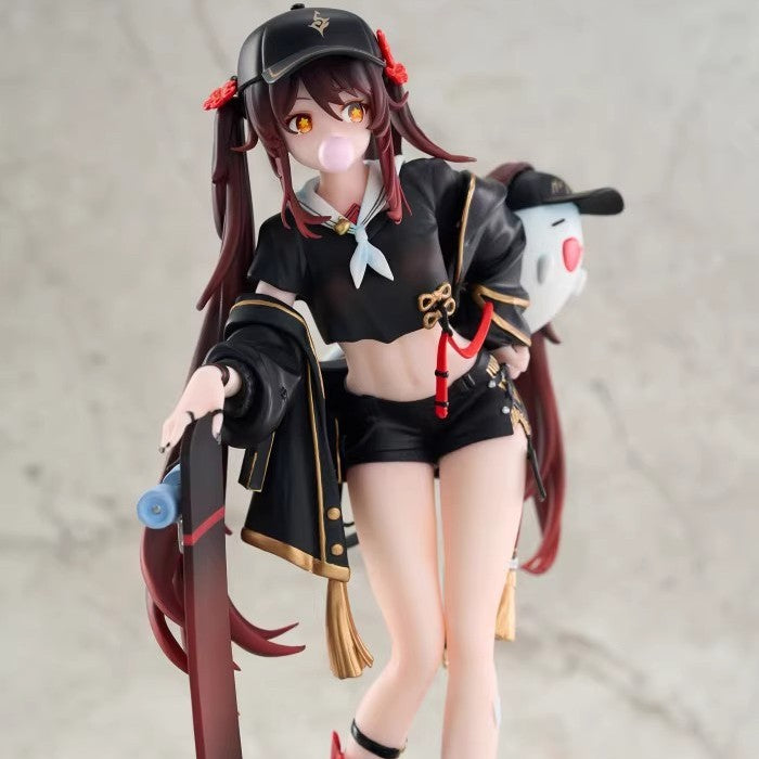Walnut Hall Master's Hand-held Fashionable Skateboard Model Decoration Two-dimensional Animation Game Surrounding Beautiful Girl Gift