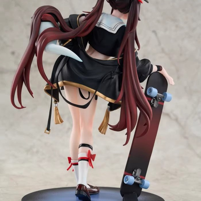Walnut Hall Master's Hand-held Fashionable Skateboard Model Decoration Two-dimensional Animation Game Surrounding Beautiful Girl Gift