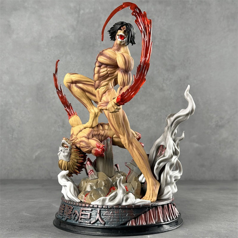 Attack On The Giant YOYO Battle Form Allen Base Animation Model Hand Statue Wholesale