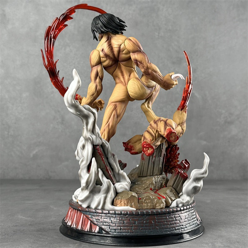 Attack On The Giant YOYO Battle Form Allen Base Animation Model Hand Statue Wholesale