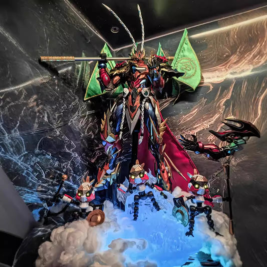[Bizhong Series] Black Heretical Motorcycle Nuclear Lu Bu Ao Bing Guan Yu Bai Xueji And Other Gao Gao Assembled Models Randomly