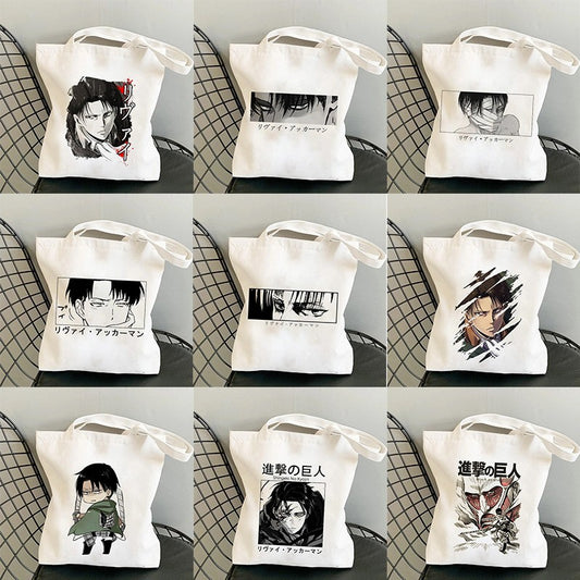 Shopping Bag Attack Titan Shopping Bag Grocery Bolso Tote Bag Artistic Female Student Handbag