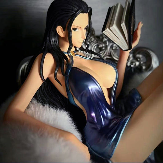 One Piece Hand-made IU Sofa Nicole Robin Suit Thug Beautiful Girl Animation Statue Ornaments Factory Wholesale