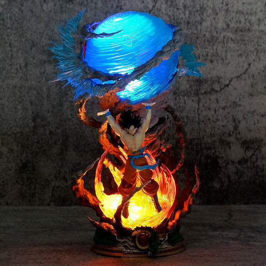 New In Stock Dragon Ball Vigor Bomb Luminous Wukong Hand-made Surrounding Statue Model Ornaments High Quality Patriarch Edition