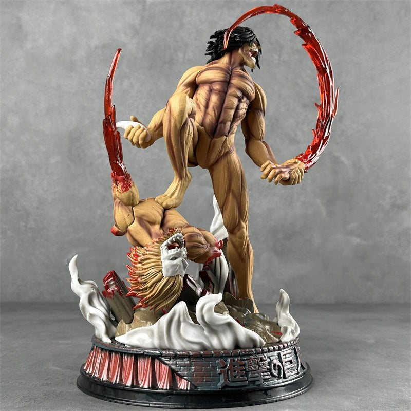 Attack On The Giant YOYO Battle Form Allen Base Animation Model Hand Statue Wholesale