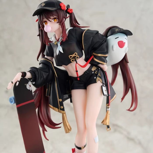 Walnut Hall Master's Hand-held Fashionable Skateboard Model Decoration Two-dimensional Animation Game Surrounding Beautiful Girl Gift